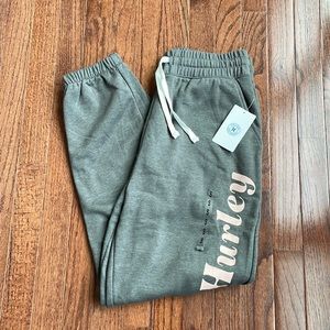 NWT small Hurley fleece lined joggers